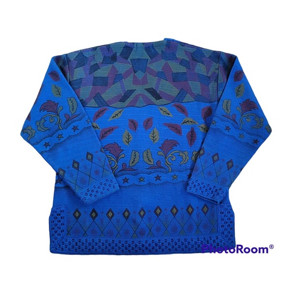 Vtg MOST Daffodil Cardigan Knit Sweater - Picture 2 of 5